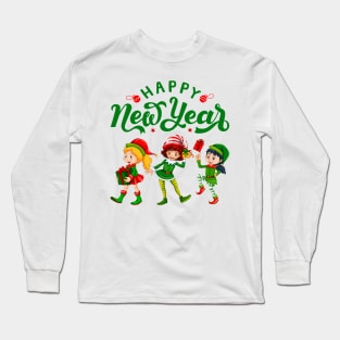 Cheers to New Beginnings: Happy New Year Tee Long Sleeve T-Shirt